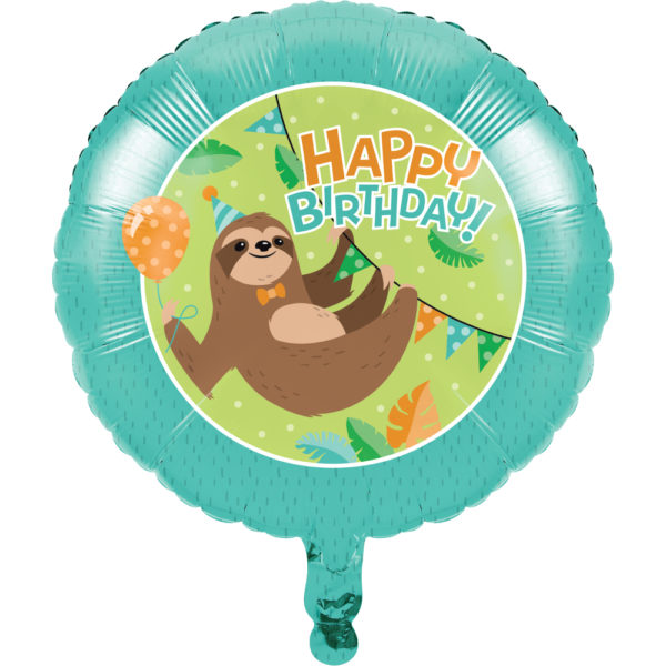 sloth foil balloon