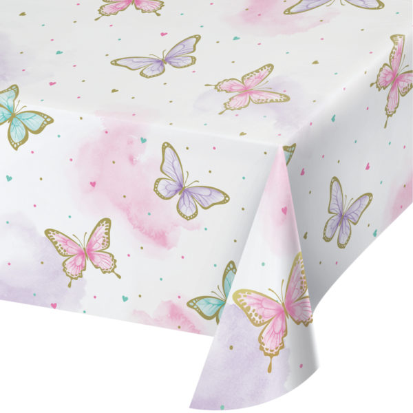 butterfly shimmer table cover